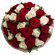 bouquet of red and white roses. Cyprus