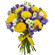 bouquet of yellow roses and irises. Cyprus
