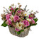 floral arrangement in a basket. Cyprus