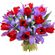 bouquet of tulips and irises. Cyprus